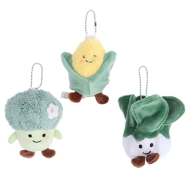 Vegetabilsk plys legetøj Kål Broccoli Pendant Fyldt Dukke Keych C