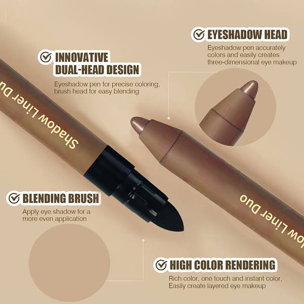 Perfect Color Duo-Shadow Liner 2-i-1 Eyeliner & Ögonskugga Tail A2
