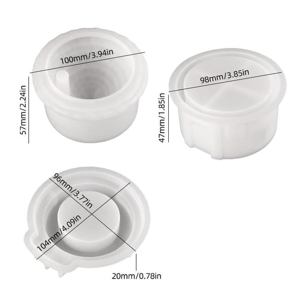 Skorsteinshus Lysestake Silikonform DIY Sement Aromaterapi A