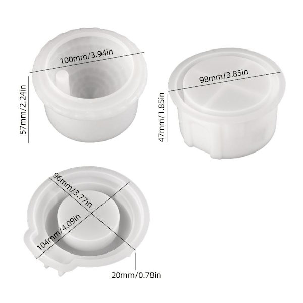 Skorstenshus Ljusstake Silikonform DIY Cement Aromaterapi A