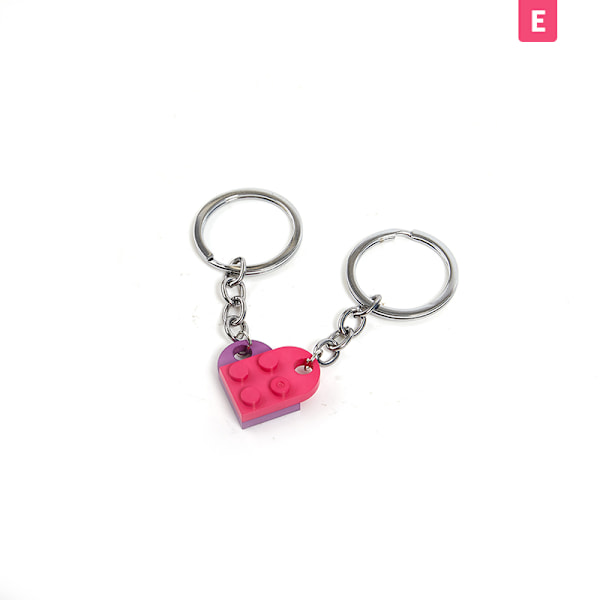2 kpl e Love Heart Brick -riipussydänkaulakoru tyttöystäville C