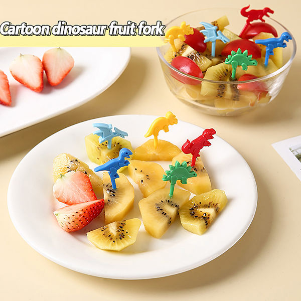 10 stk Bento e Mini Dyr Fruktpinner Gaffler Lunsjboks Dekor Ki