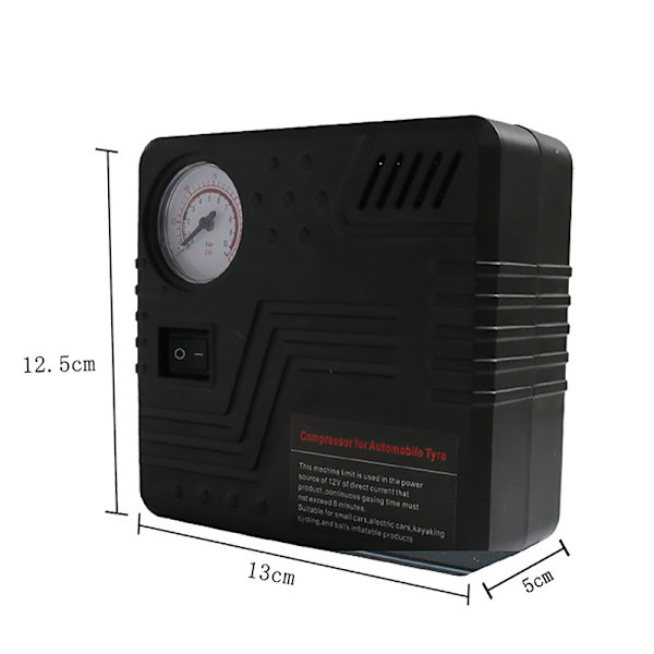 12V Däckpump Luftkompressor Bärbar Bil Däckpump Däck B