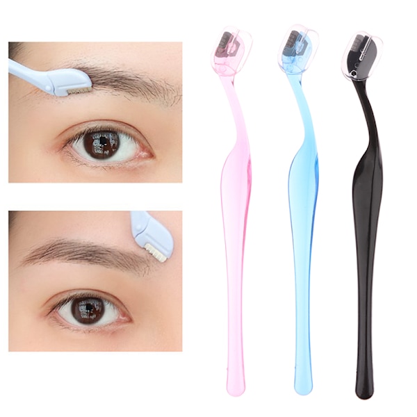 1st Ögonbrynstrimmer Blade Shaping Eye Brow Face Razor Hair Re Black