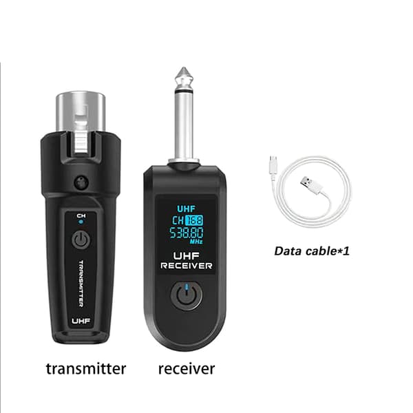 Trådløst mikrofon sender/mottaker-system 2.4G XLR-adapter 3