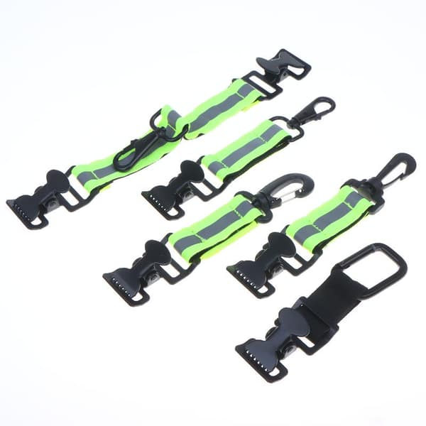 1 stk hanskeholder brannmannshanskestropp grønn grå arbeid plastic single clip