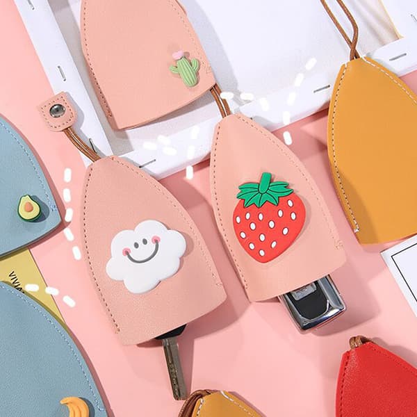 e Fruits Pull Type avaimenperälaukku PU-nahkasuoja Autoavain Ho A4