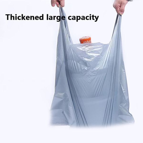 Plastpose-Sølv Plain T-Shirt Taske fortykket høj l f508 | | Fyndiq