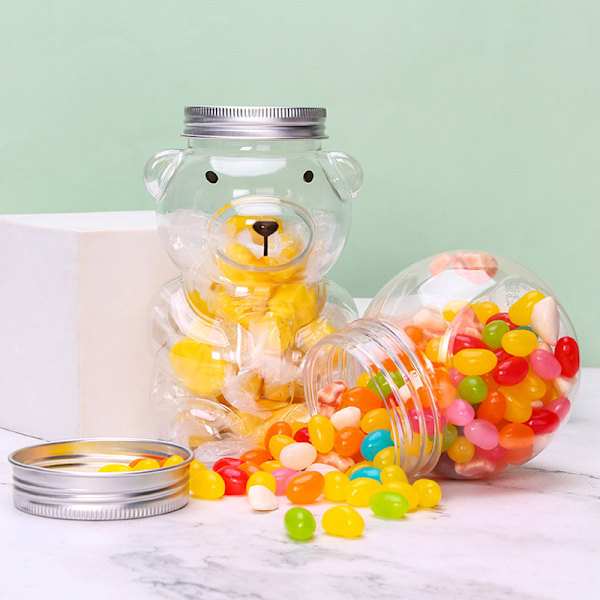 Engangsbruk drikkeflasker e Bear plastkopp juice drikkevarelager 4
