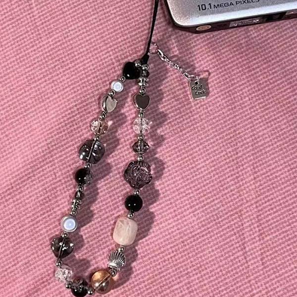 Puhelinketju Lanyard Charm Strap Wrist e Crystal Bead Hanging Co 01