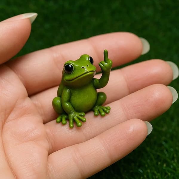 Sjov Dyrefigur med Langfinger - Mini Hund Kat Figur til Skrivebordet A3