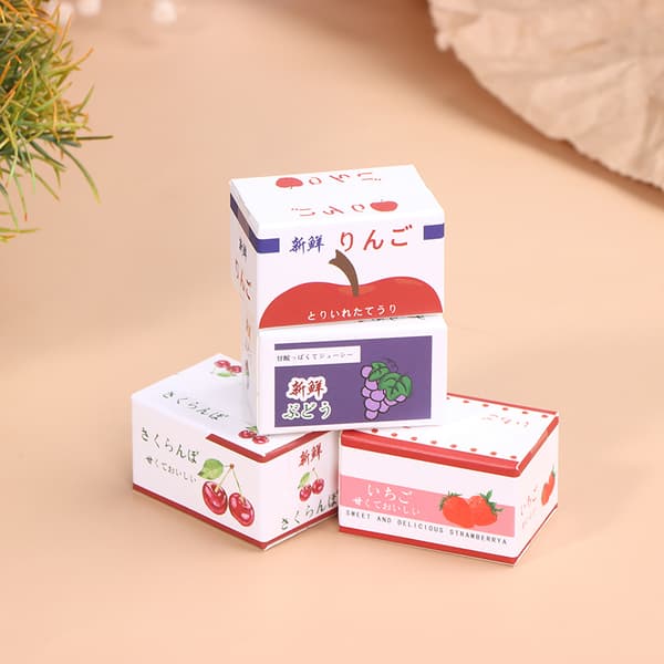 1/12 Dollhouse Paperilaatikot Model Mini Simulation Fruit Box Nukke A5