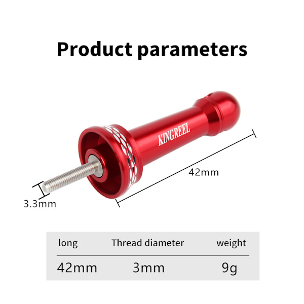 KINGREEL DIY kalastuskela törmäyksenesto täysmetallinen tasapainovapa gray