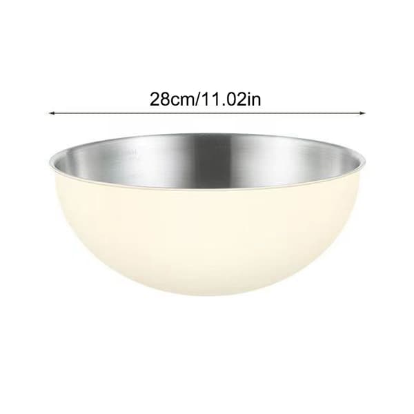 Miksboller i rustfritt stål med mål 19cm