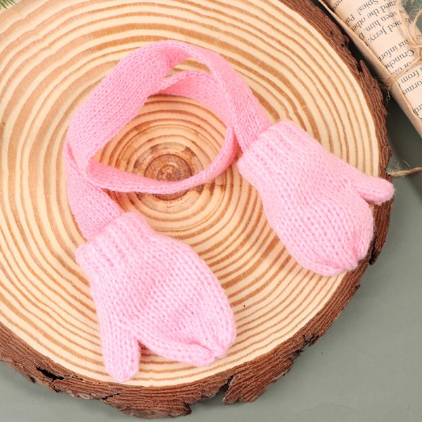 1/12 Dukkehustrikking Scarf Hansker Dukkehustjulepynt A4