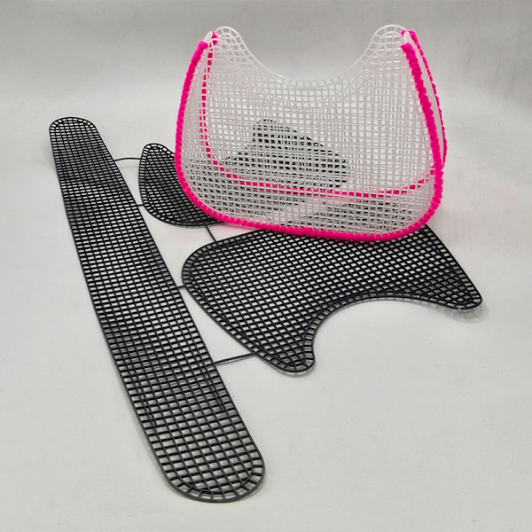 Underarmsväska Mesh Stickning Foder Vävning Plast Mesh Sheet Ac C