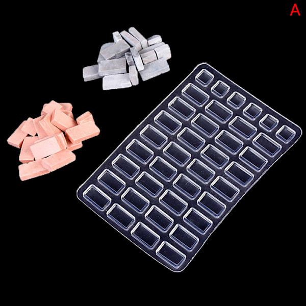 1 stk. Sandbord Bygningsfremstilling Mini Mursten Silikoneform DIY Hom A