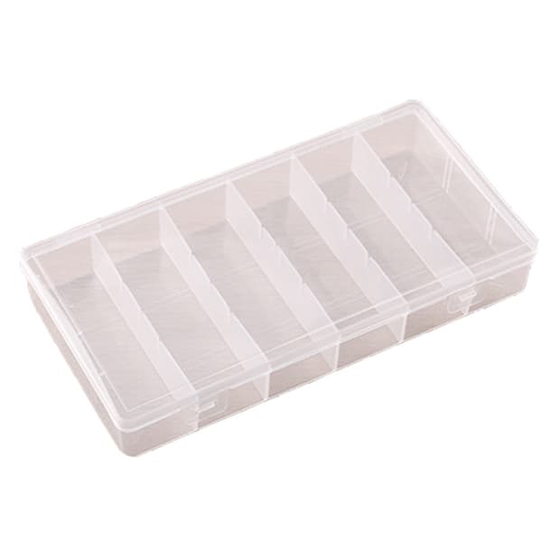 Transparent Barn Gaffel Förvaringslåda Organizer Plast Förvaringslåda 1PCS