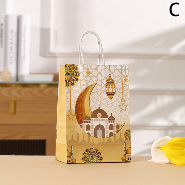 6 kpl 2024 Islamic Muslim Party Favor Tote Bags Ramadan Bags Isl A