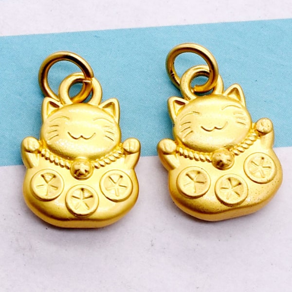 Charm e Lucky Cat DIY smykkefremstilling vedhæng til øreringe Neckl