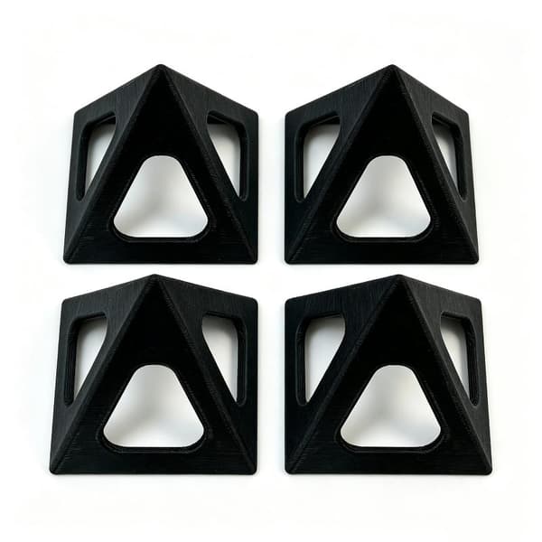 1/4 STK Pyramideformet Stativ Trekantet Brakett Trebearbeiding Pa A4