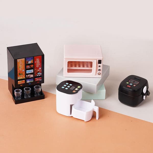 1/12 Dockhus Miniatyr Köksmaskiner Modell Dockhus Kit A2