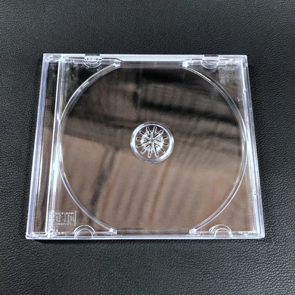 Plast DVD-etui Bærbar CD-oppbevaringsboks CD-pakke-etui Durabl Double Piece disc