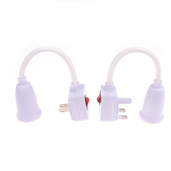 1 Stk LED-pære E27 Fatning Lampeholder Adapter Konverter A