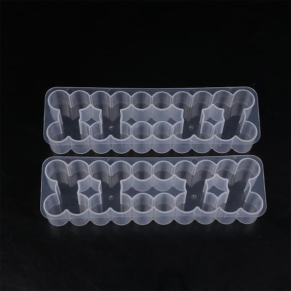 24 pladser 3ML hætteglas opbevaringskasse stabelbar klar mikroglas 3pcs
