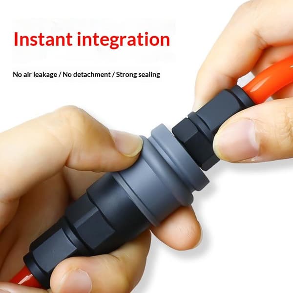 Pneumatiske lynkoblinger Lækagesikker Plug-and-Play Design A9 12mm