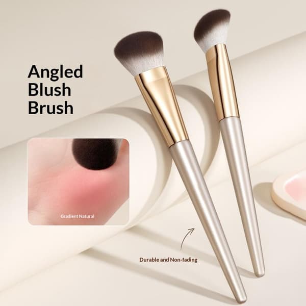 Professionel Blush Makeup Børste Vinklet Næseskygge Konturbørste A1