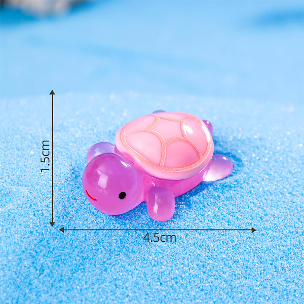 Cartoon Resin Luminous Turtle Ornament Cartoon Aquarium Fish Ta 6