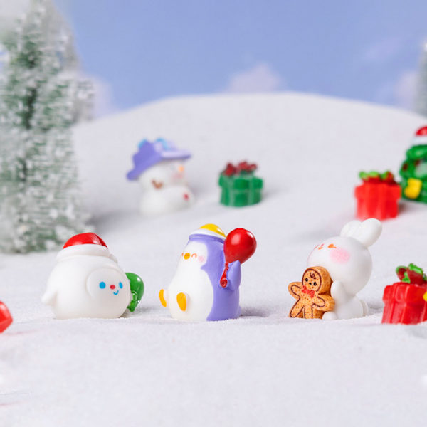 Mini Juldekoration Snögubbe Träd Mikrolandskap Ho A8