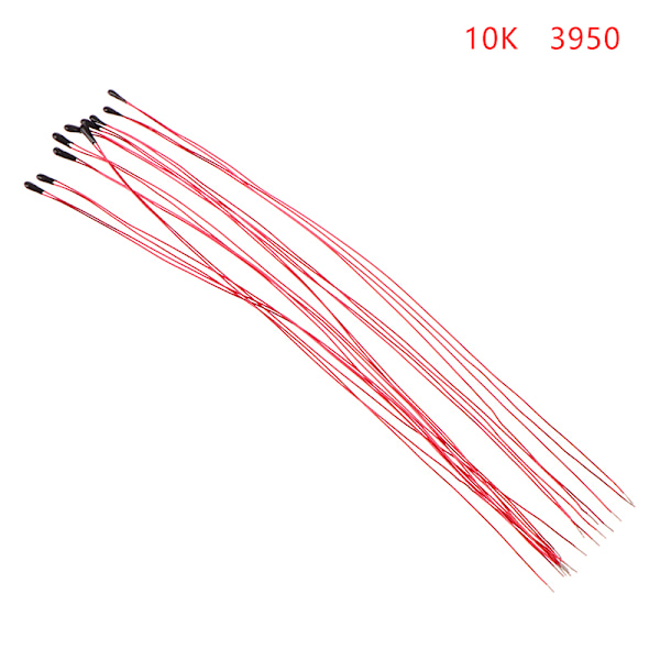 10 STK NTC termisk termisk modstand MF52B 10K 100K sondetråd 10K　3950