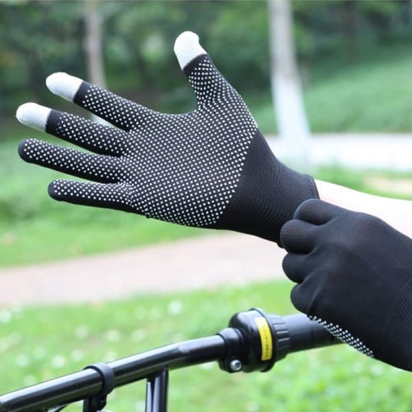 Ridning Anti-slip handsker til Motorcykel Cykelsport Mænd Kvinder Black