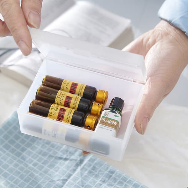 Mini Plastic Box Rektangulär Box Genomskinlig Box Packing Box St 11x7.5x4.5cm