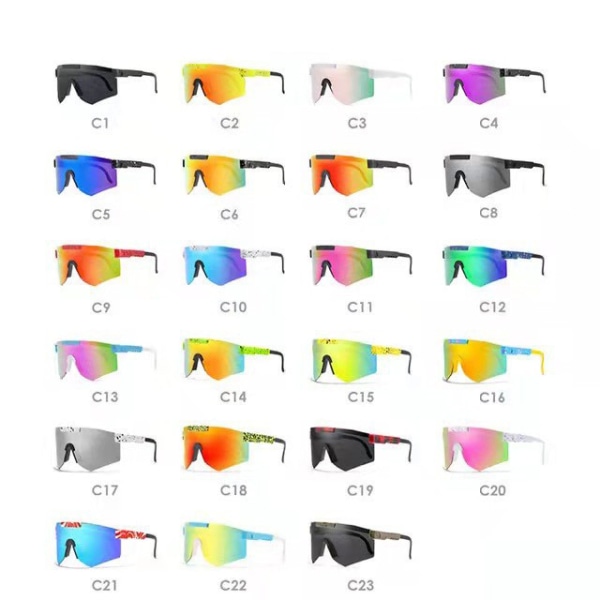 Sykkelbriller Outdoor Solbriller MTB Herre Dame Sportsbriller C09