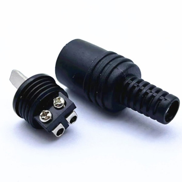 2kpl uroskaiutintyökalut Power o Musta sovitin 2 Pin Con Black