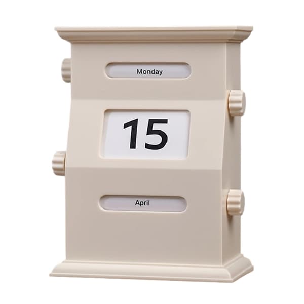 Bordkalender med flip-display Genanvendelig kalender for hvert år A2