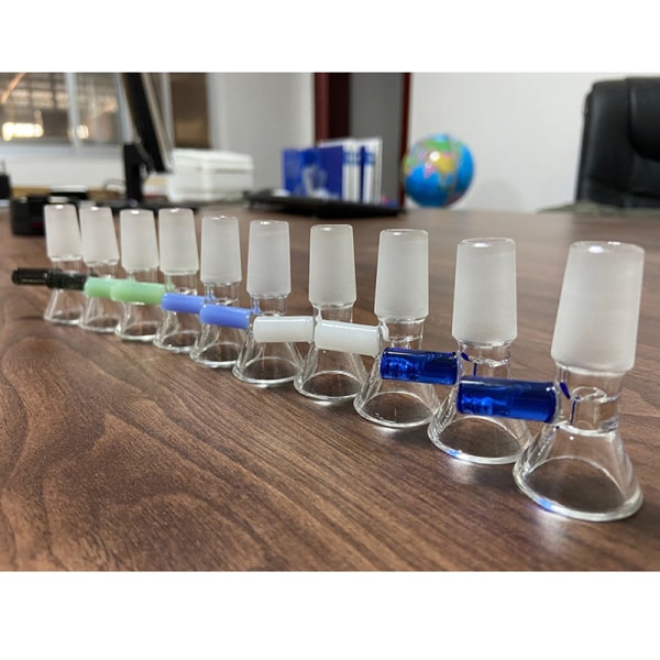 14 mm laboratorio kirkas lasi borosilikaattikahva suppilo tyyppi keula Black