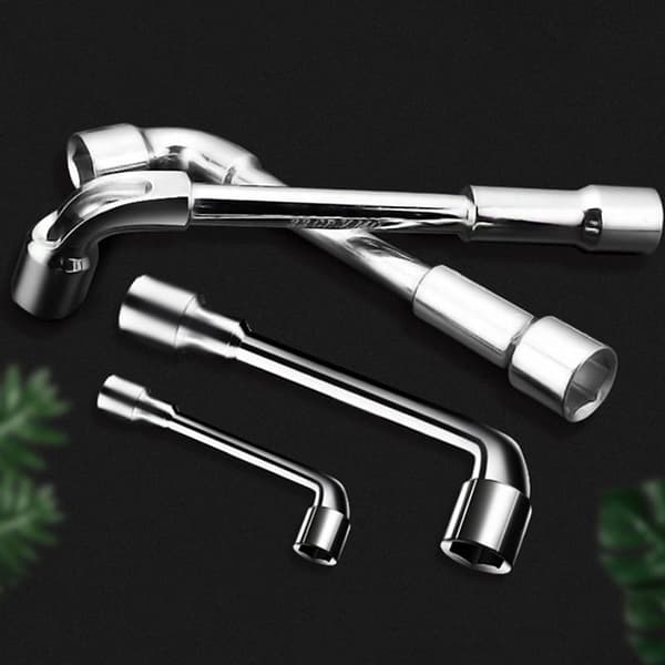 1 st L-typ rörperforeringsarmbåge Mini Universal dubbelhuvud H 6MM