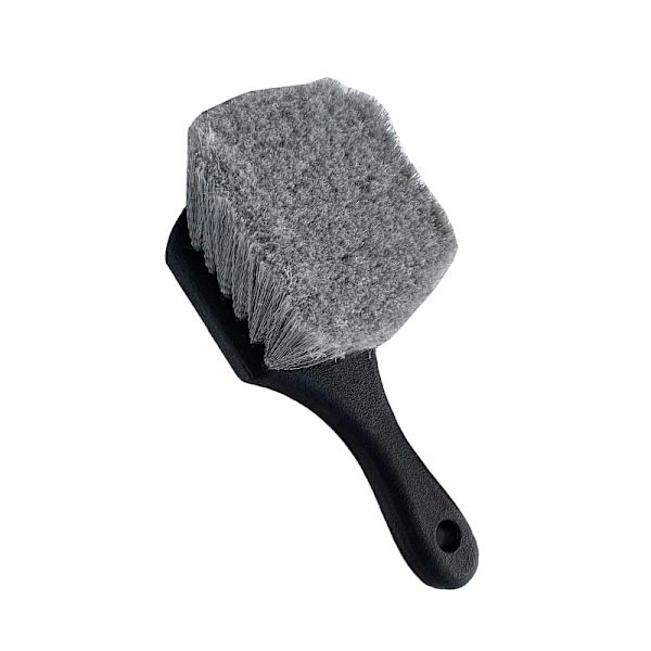 Pyörä- ja rengasharja auton vanteille ja kaikille ulkopinnoille Pehmeä Br Gray