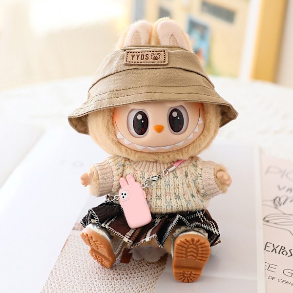 5 Kläder för Labubu Dockor Tillbehör Stilfull Kawaii Ou A4