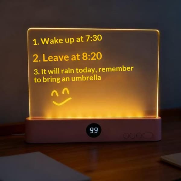 Leselampe Boklys Oppladbar Klar LED Flat Leselampe A2