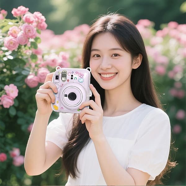 För Instax Mini 12 Transparent Kameraskyddsfodral Utan S D