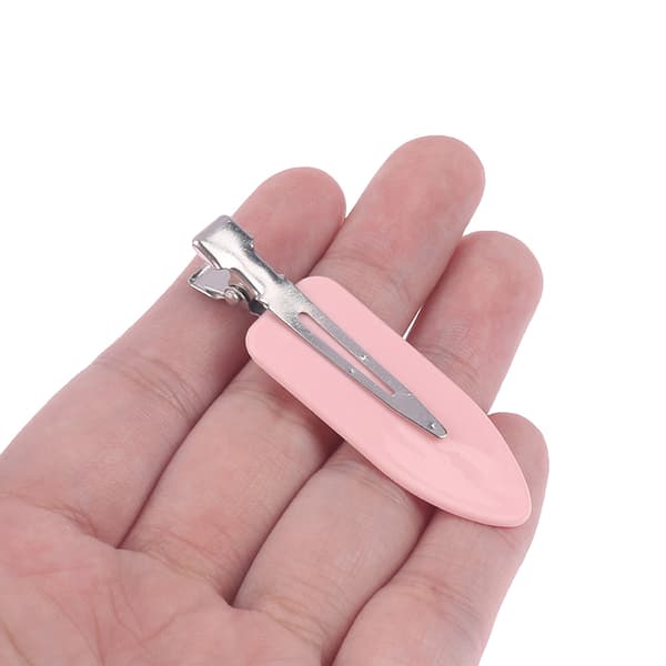 10 stk/sæt No Bend Seamless Hair Clips Makeup Clip Vask Ansigt White
