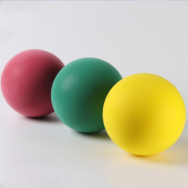18CM Mute Ball Baby udendørs legetøj Solid svamp Blød elastisk bold Blue