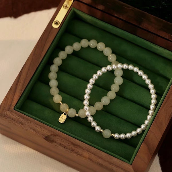 Muoti Pearl Beaded Rannekorut Vintage Style Rannekoru korut A