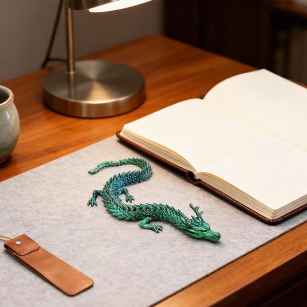 3D-printat 30 cm drakägg med ledad drakmodell Hem D StyleB