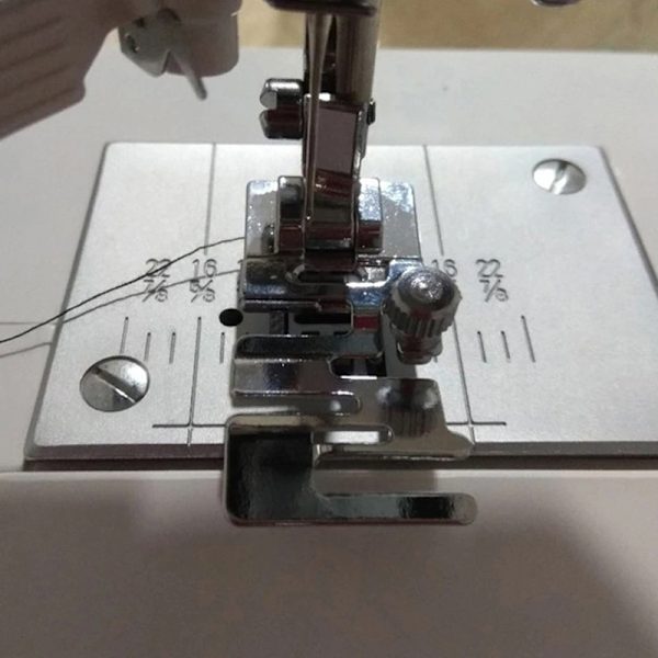 Trykfod til husholdningssymaskine, stof, DIY, kantstrik, E